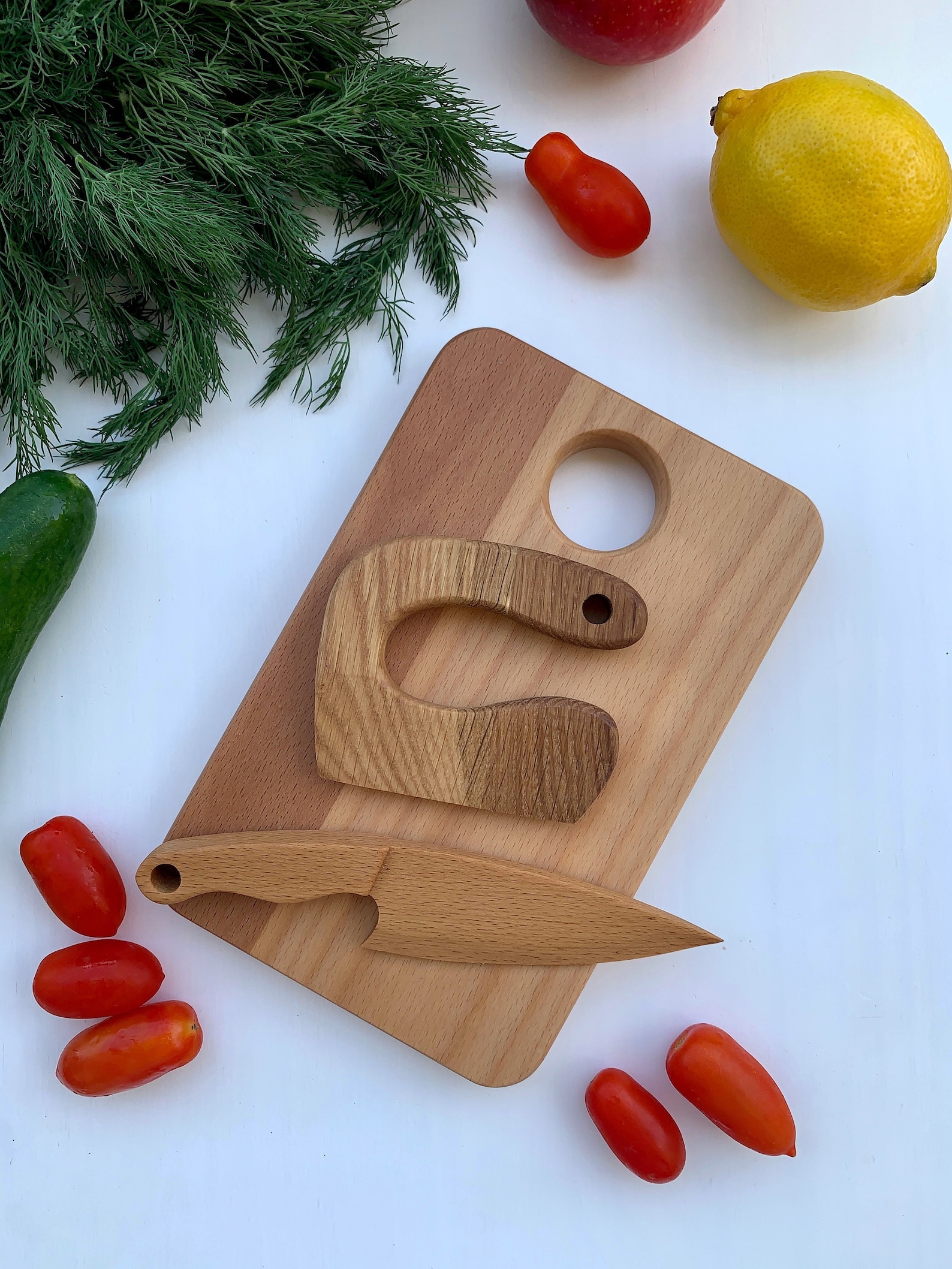 Cutting Board Safe Wooden Knife and Butter Knife for Kids Etsy
