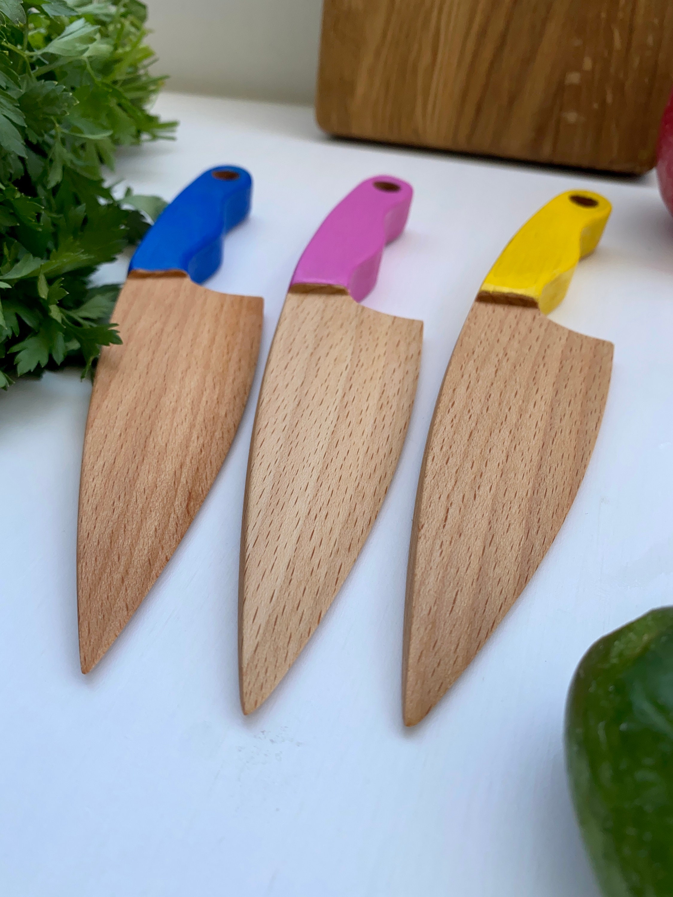 Kit Cuisine Enfant Montessori 32 Pièces – Couteaux Sécurité, Ustensiles Bois & Plastique Alimentaire Dès 2 Ans