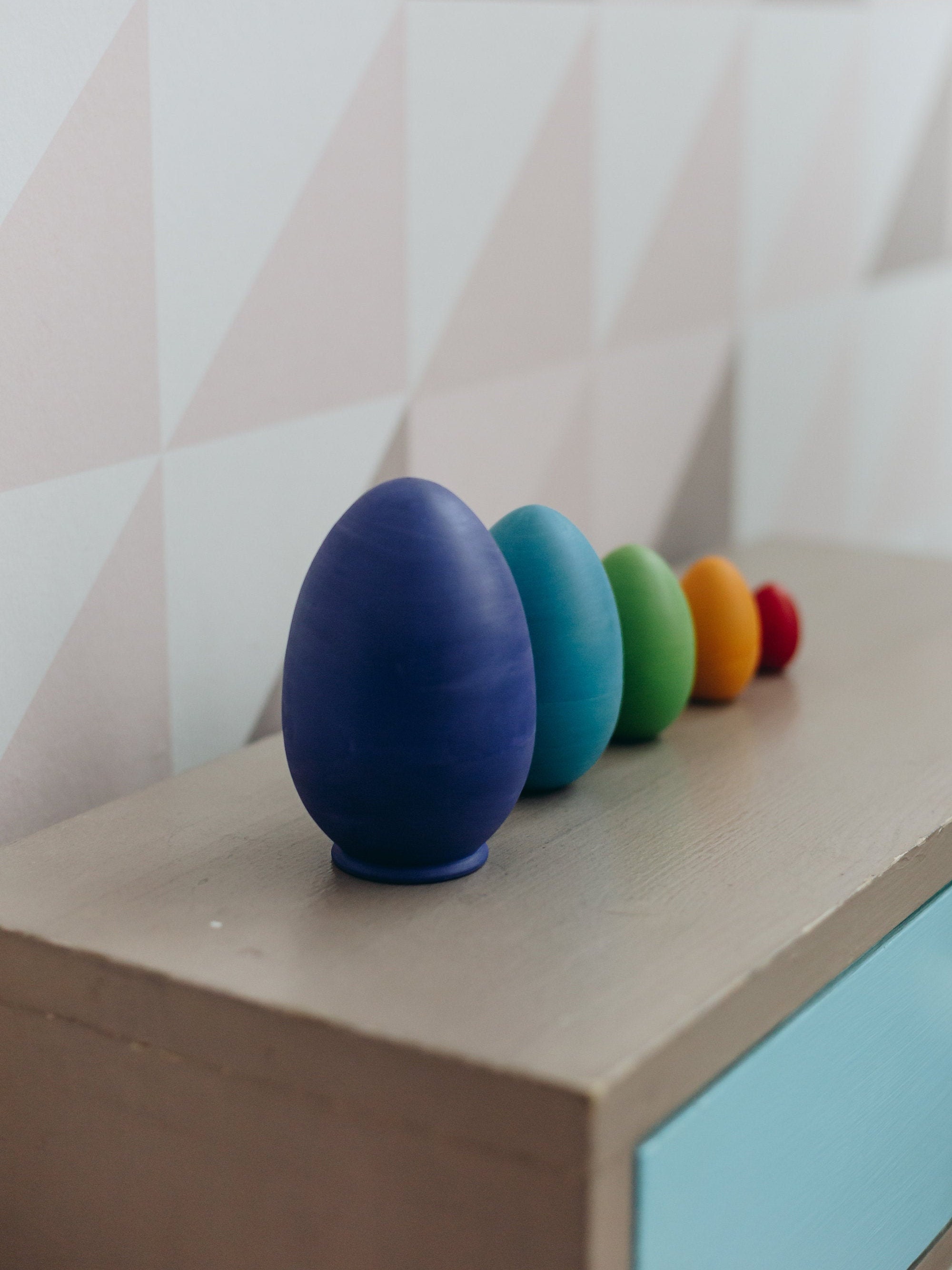 Hollow Wooden Eggs Toy Easter Nesting Eggs Montessori Toy Etsy