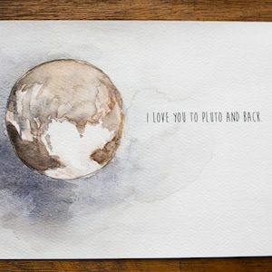 プルートlove  I Love You to Pluto - Etsy