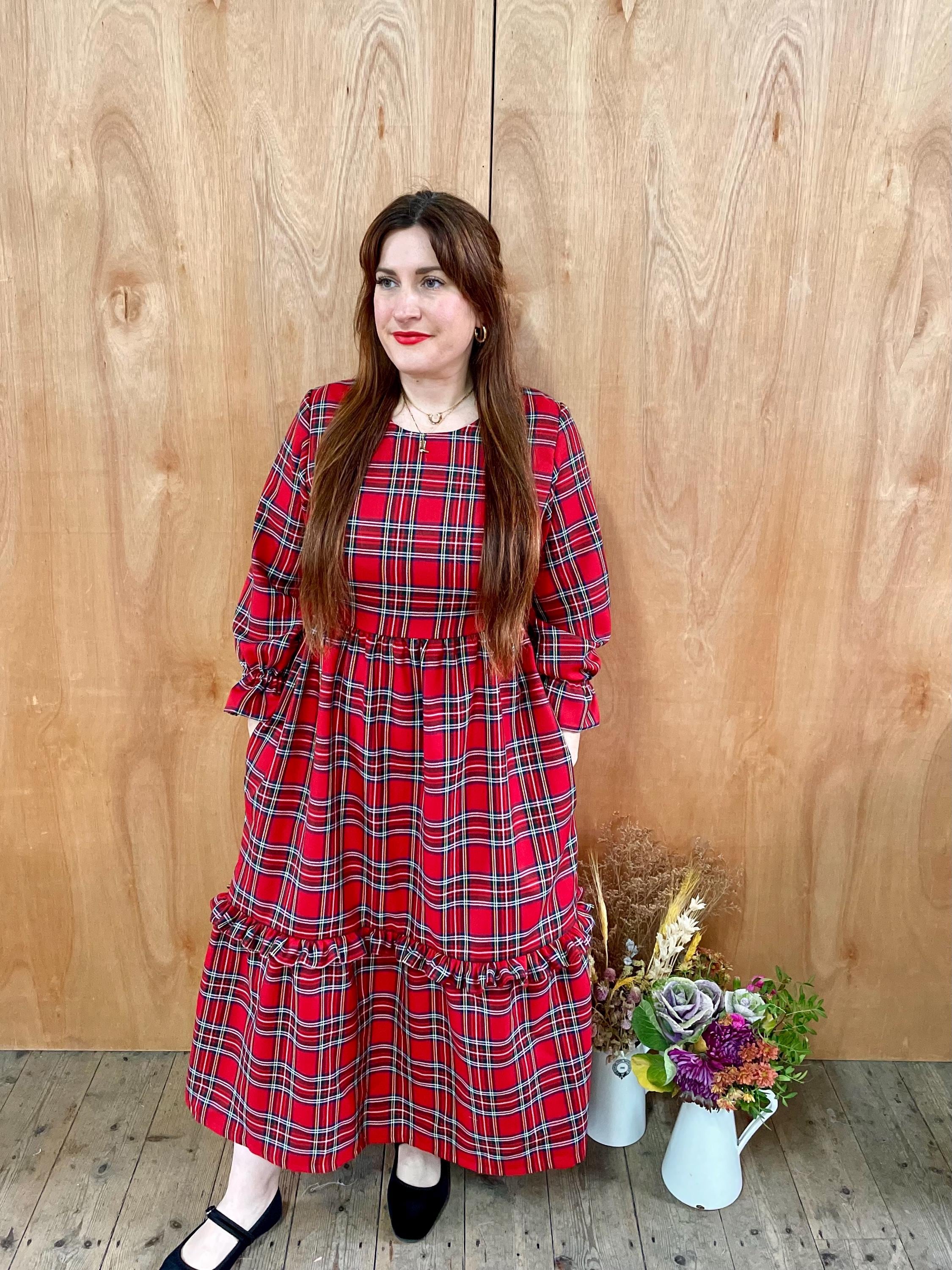 red tartan dress zara Clothes for Mary | ZARA Love this! Statement piece red plaid slip on with self tie black straps//008514 Bust 35 Waist 26 Length free size Mine 700 Steal