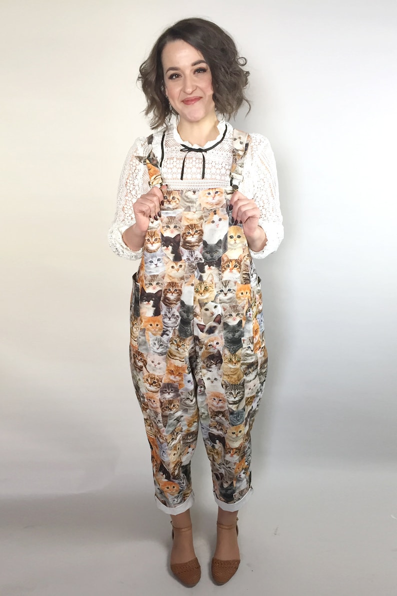 Handmade Cat Dungarees Overalls Romper Jumpsuit Kittens Etsy