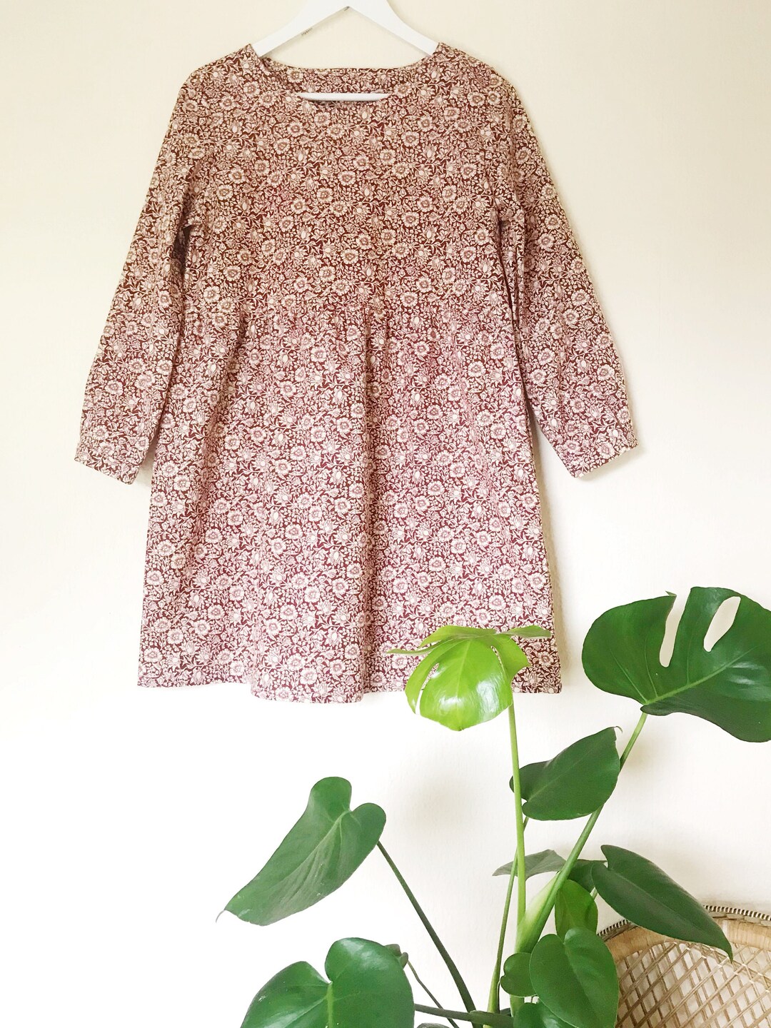 Womens William Morris Mallow Smock Dress Handmade With Pockets - Etsy