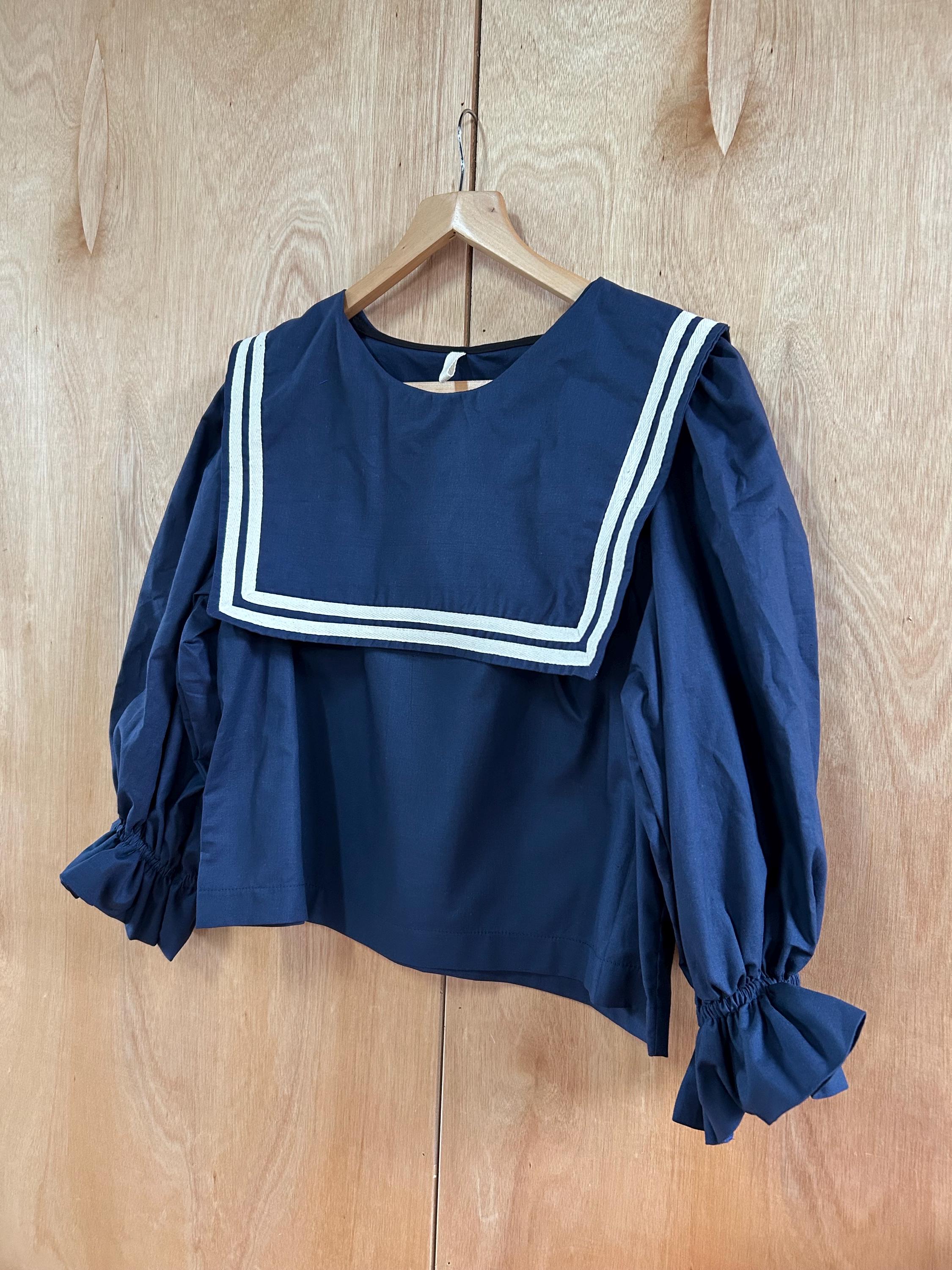 【チョビさま用】COTTON SAILOR COLLAR BLOUSE Sailor Collar Blouse – axes femme from JAPAN