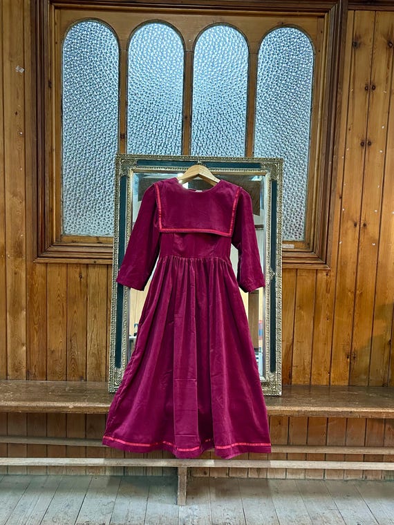 corduroy dress burgundy Simply Southern