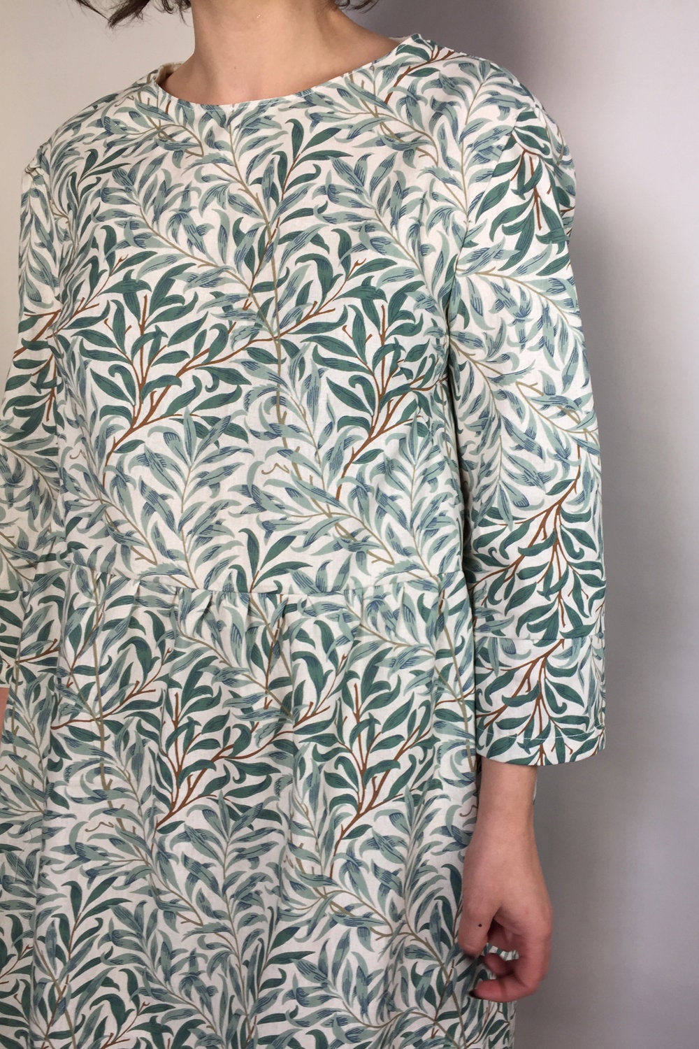 Handmade Willow Bough William Morris Smock Dress Pockets Mini | Etsy UK