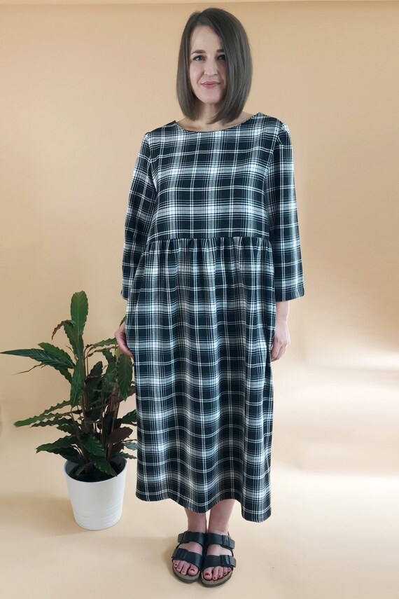 tartan smock dress