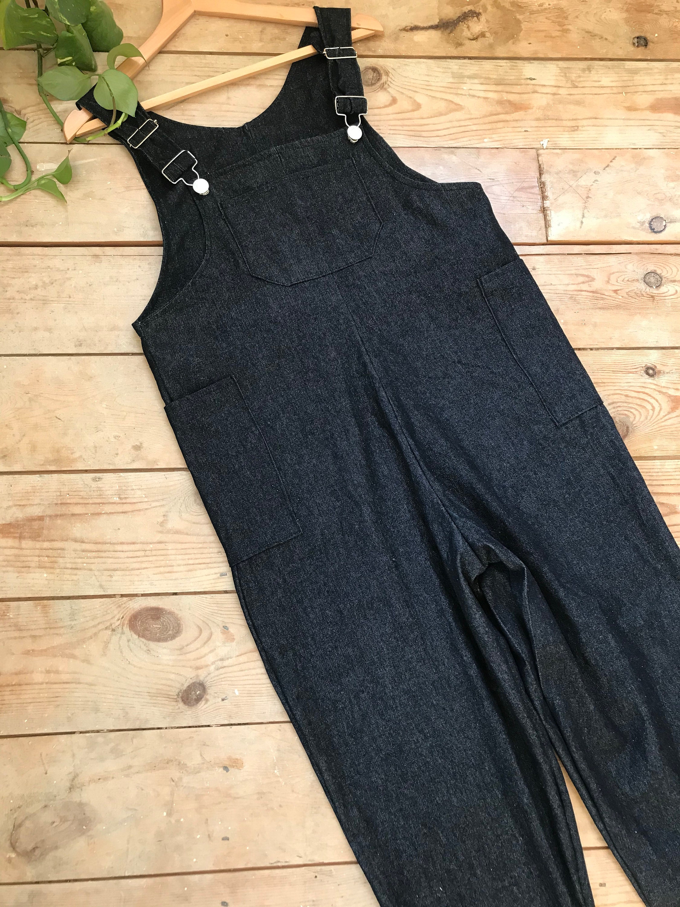 Image of Handmade Women’S Denim Dungarees Workwear Utility Jumpsuit