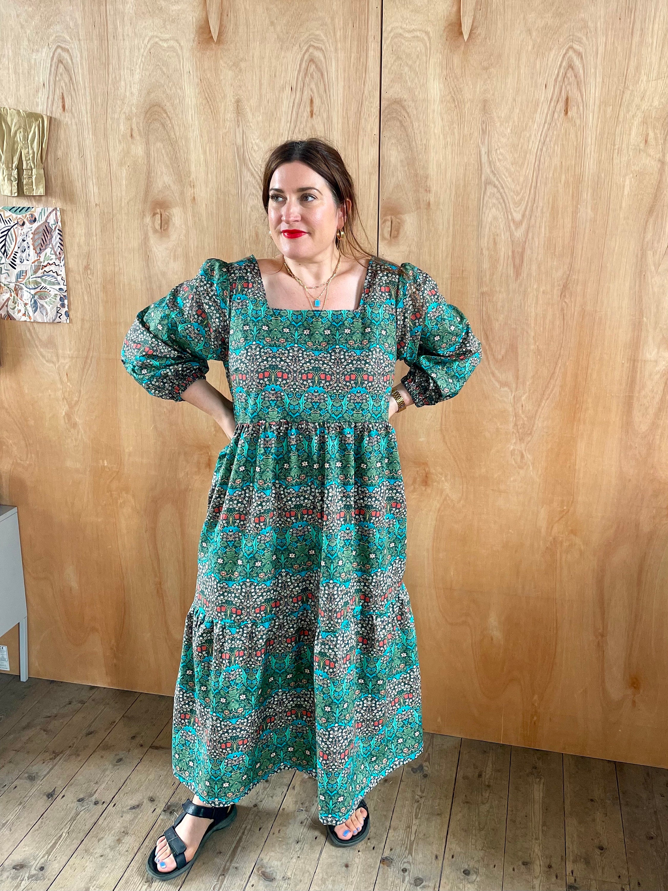 andmary Audrey check dress