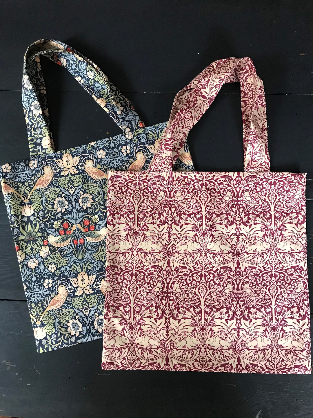 William Morris Tote Bag Shopper Willow Bough Strawberry Theif Brer ...