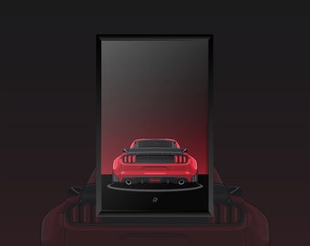 Poster Ford Mustang Widebody