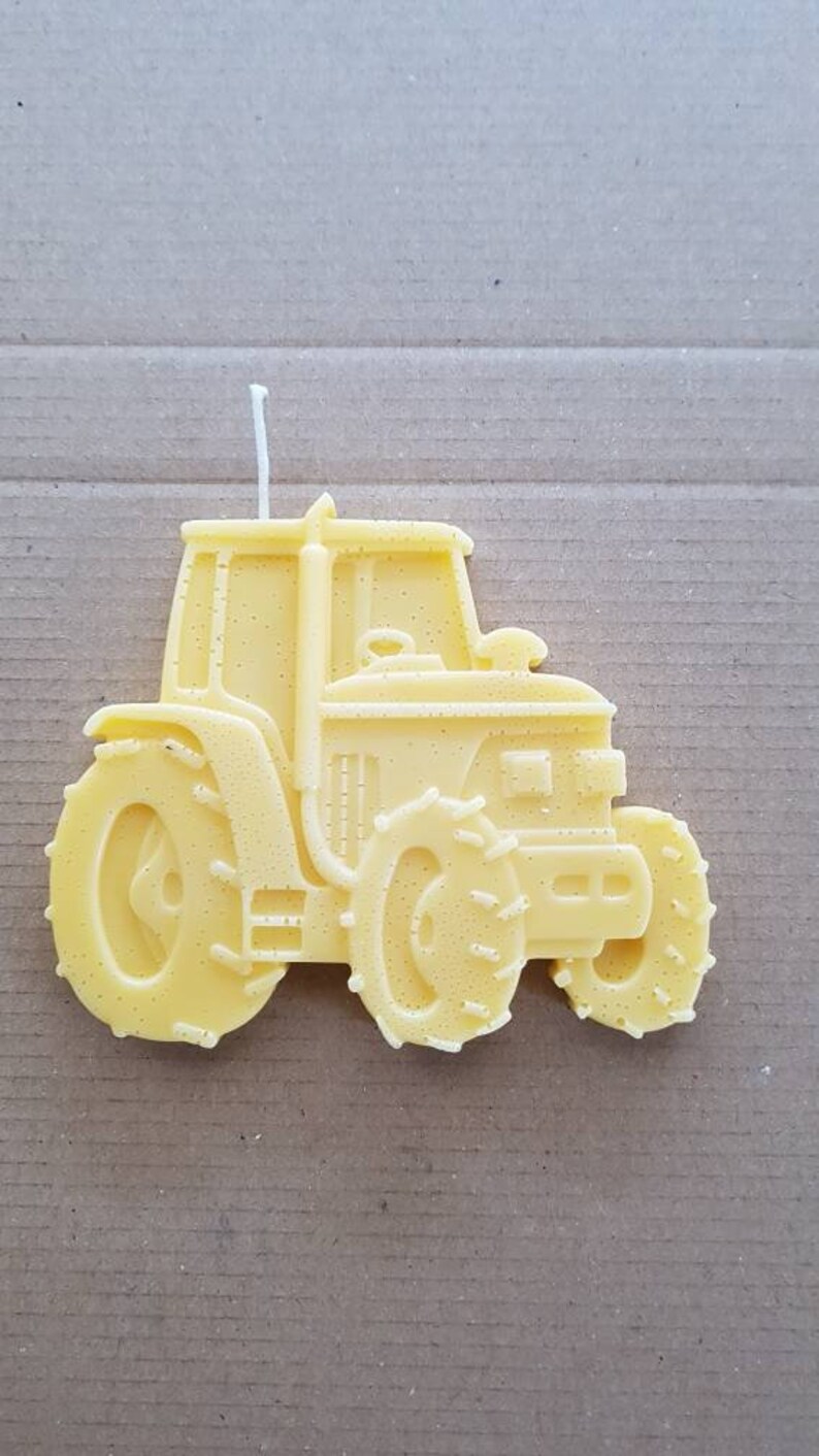 Large tractor birthday candle Etsy