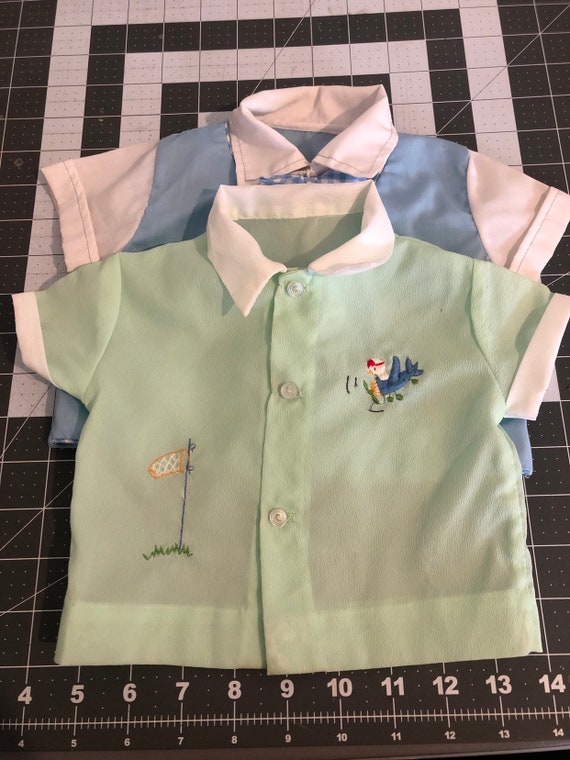 Vintage Baby Boy Button up Shirts as Is Etsy