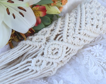 Bridal Bouquet Wrap, Macrame Bouquet Wrap, Boho Wedding, Macrame Wedding, Rustic Wedding, Barn Wedding, Wedding Accessories