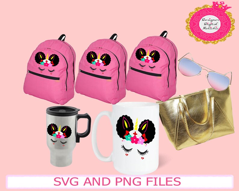 Download Nurse svg Unicorn Face Nurse digital files Afro Puff SVG ...