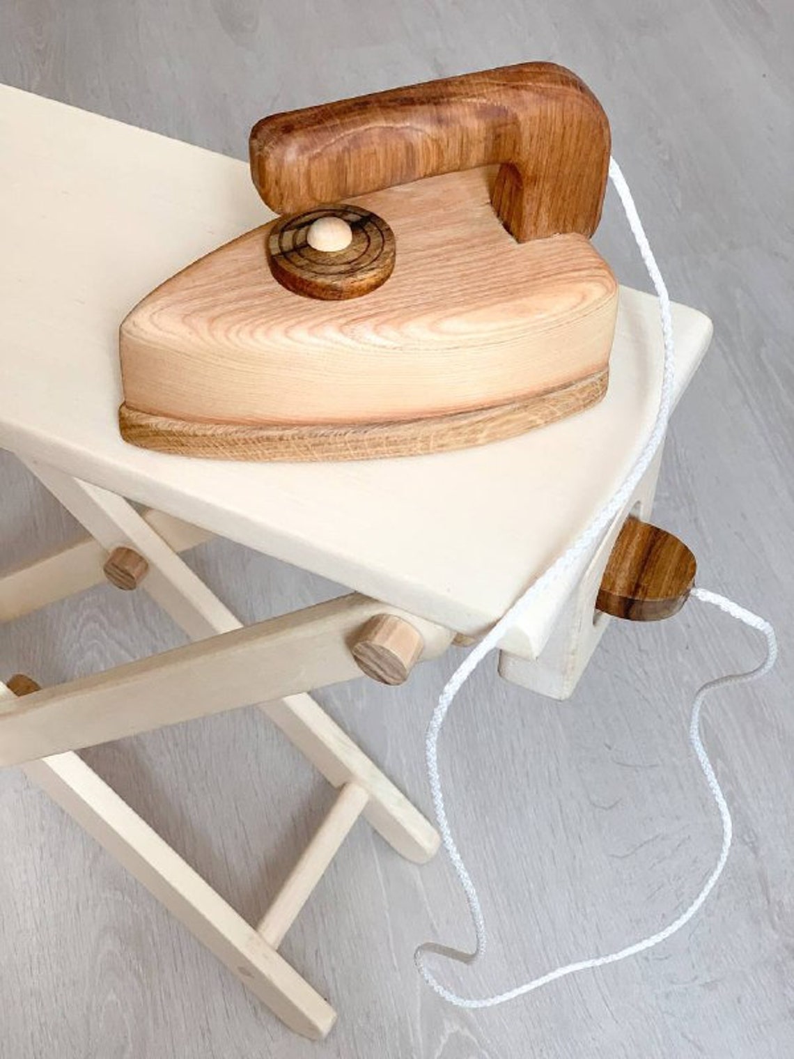 Wooden toys ironing Set Wooden ironing Board Kids Play iron Etsy