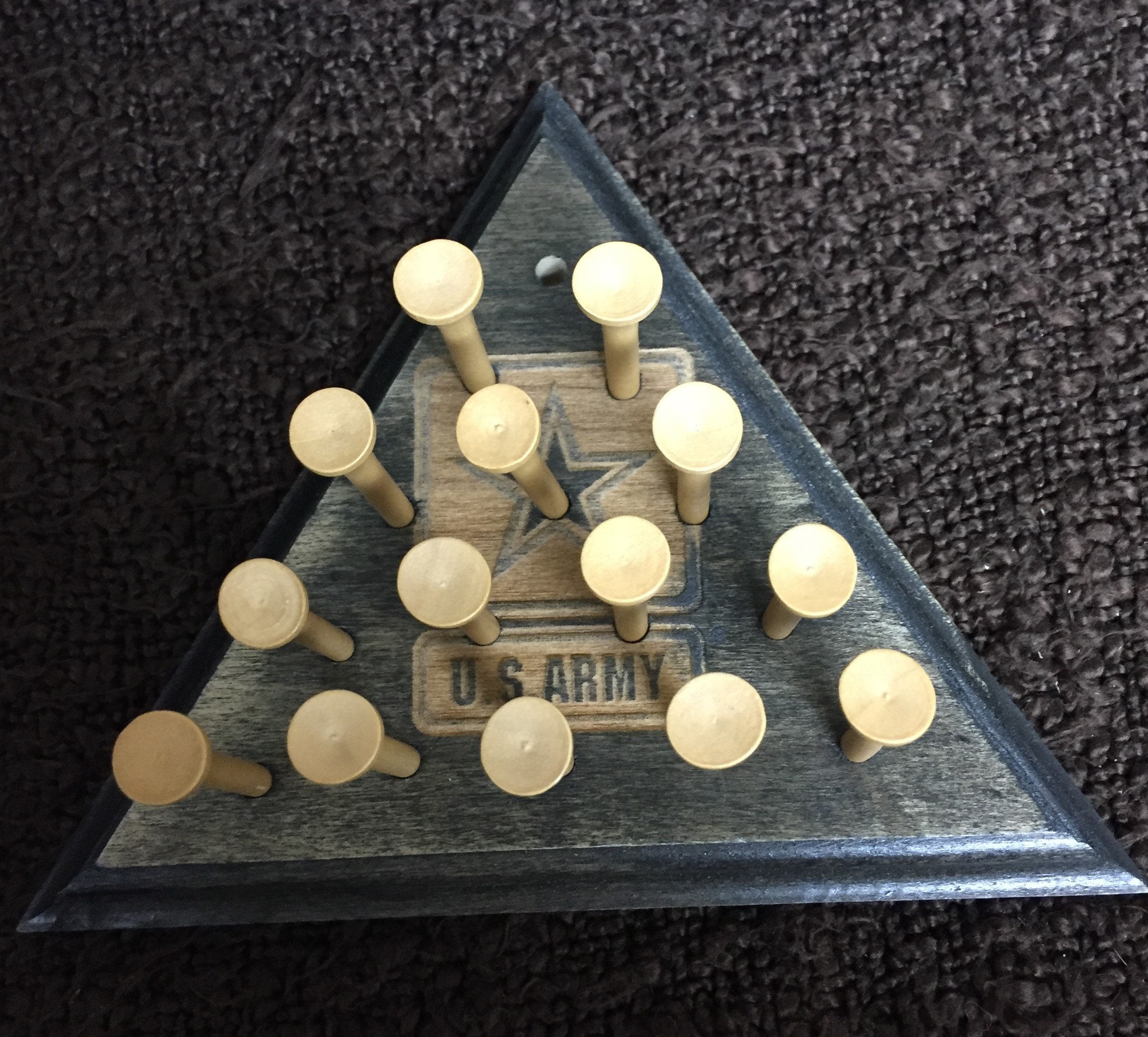 Military Branch Wooden Golf Tee Triangle Game Etsy