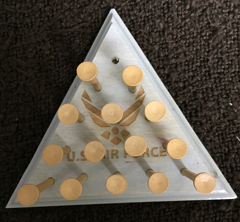 Military Branch Wooden Golf Tee Triangle Game Etsy