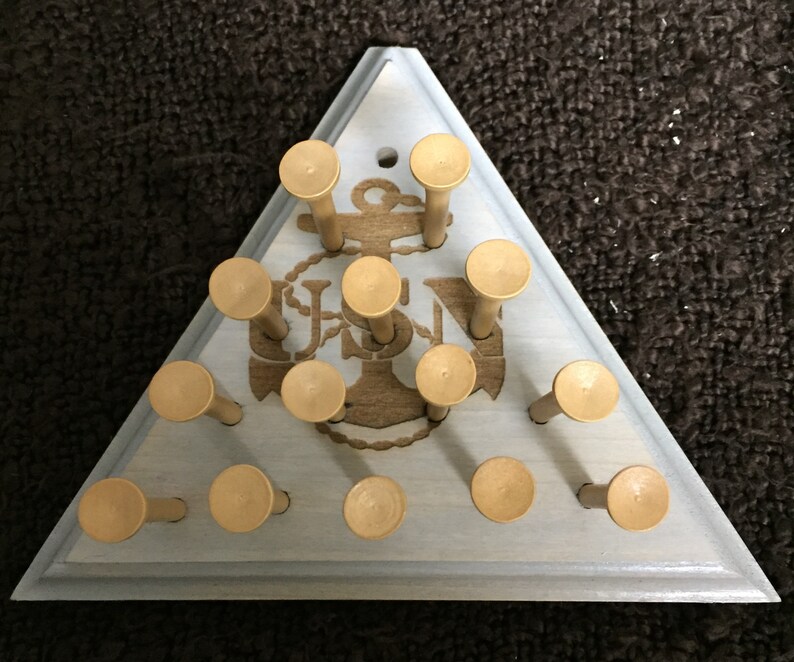 Military Branch Wooden Golf Tee Triangle Game Etsy