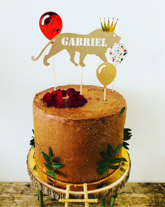 Custom Lion Topper Cake Etsy Custom Lion Topper Cake Etsy