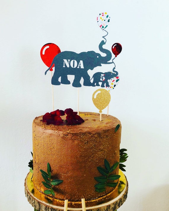 Custom Elephant Topper Cake Etsy Custom Elephant Topper Cake Etsy