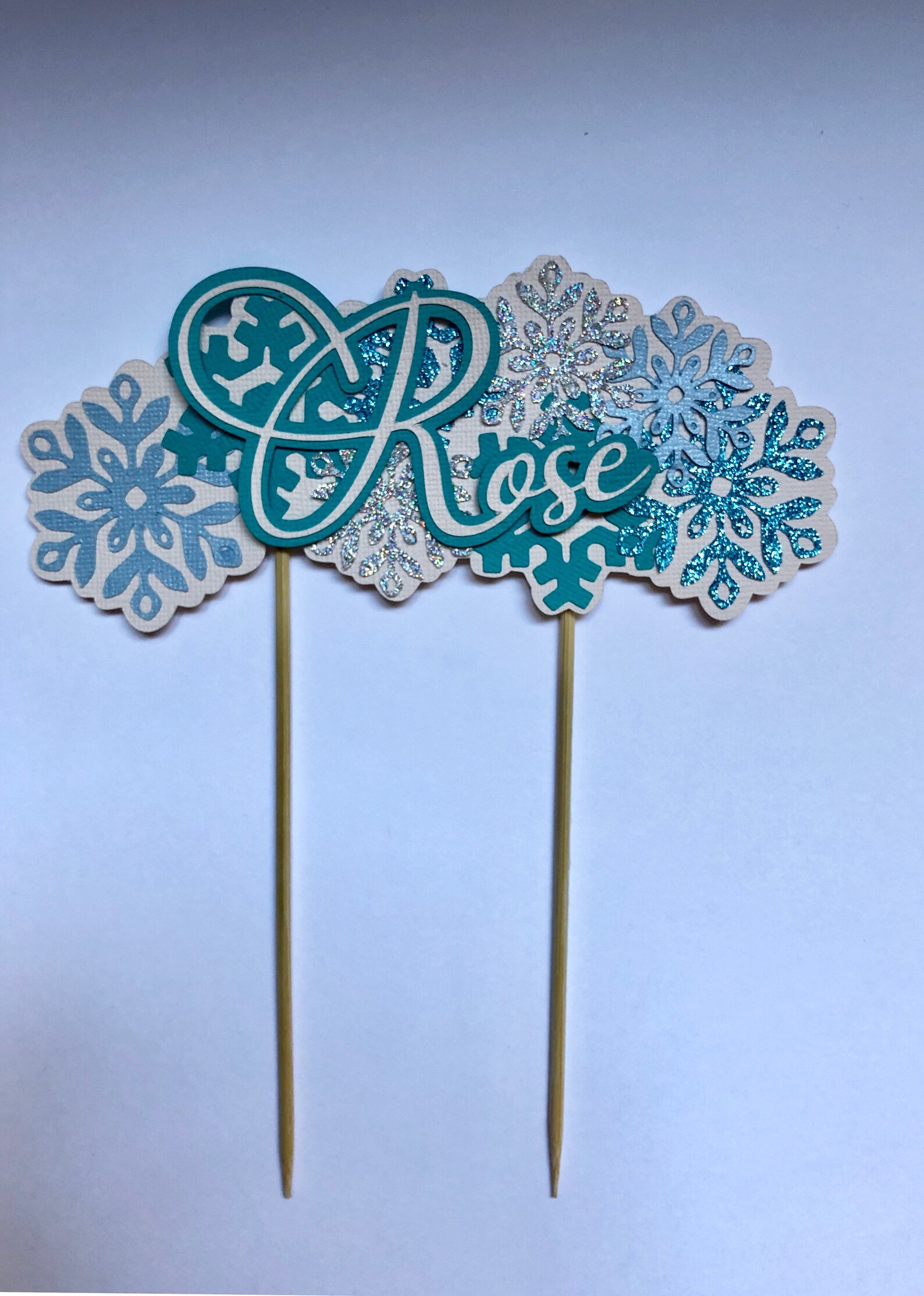 Cake topper Reine des neiges personnalisé Prénom Etsy France