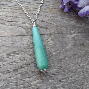 long chrysoprase necklace- choose your pendant