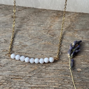 blue lace agate necklace