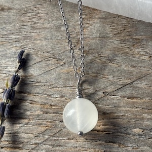 selenite necklace
