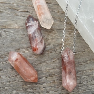 hematoid quartz necklace//choose your pendant
