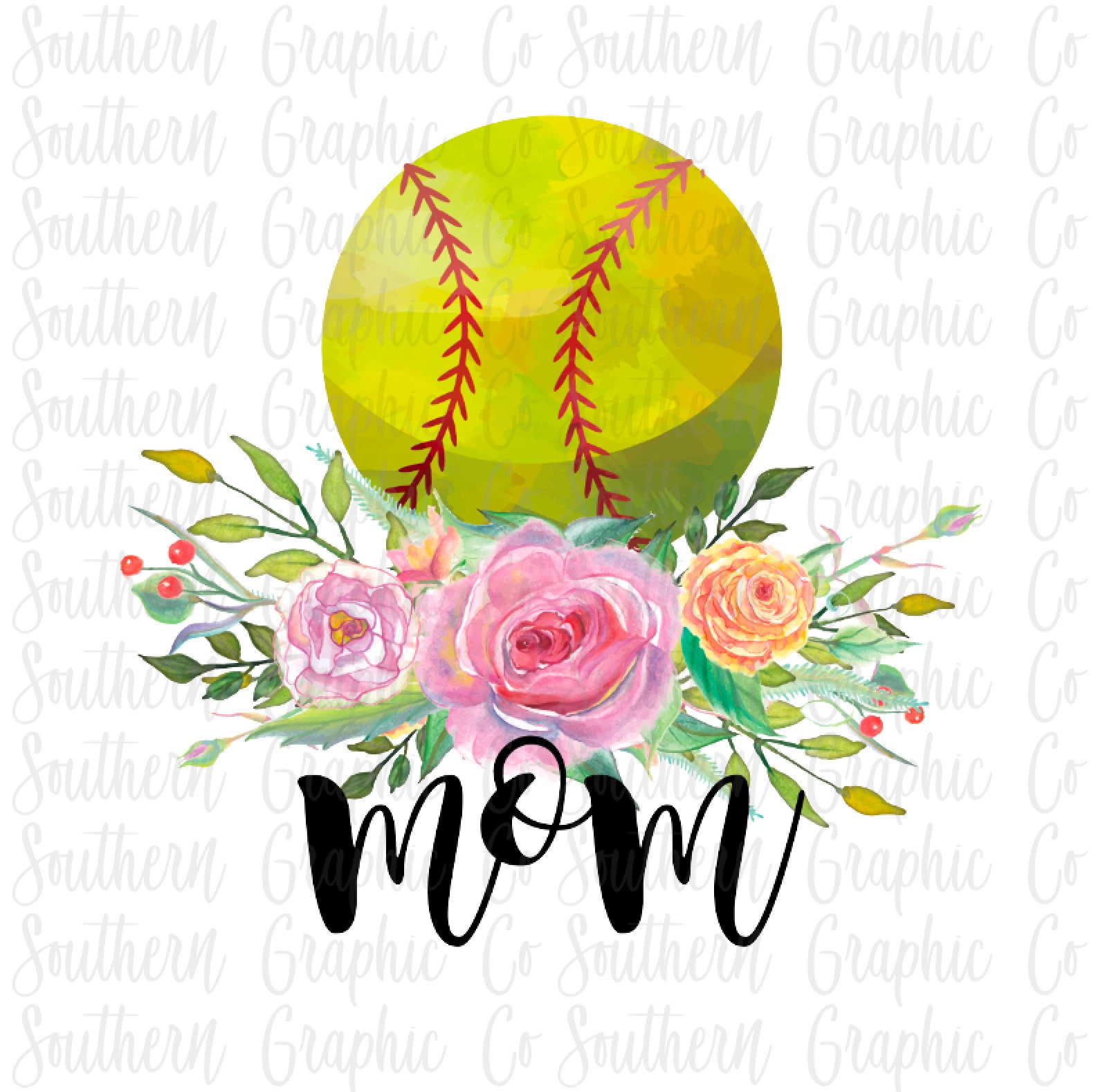 Digital instant Download PNG clipart Floral Mama
