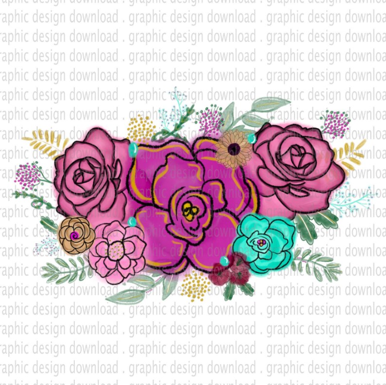 Download Love Flower Svg Png Flowers Waterslide Design Sublimation Download Pink Watercolor Sublimation Digital Download Clip Art Art Collectibles Kromasol Com