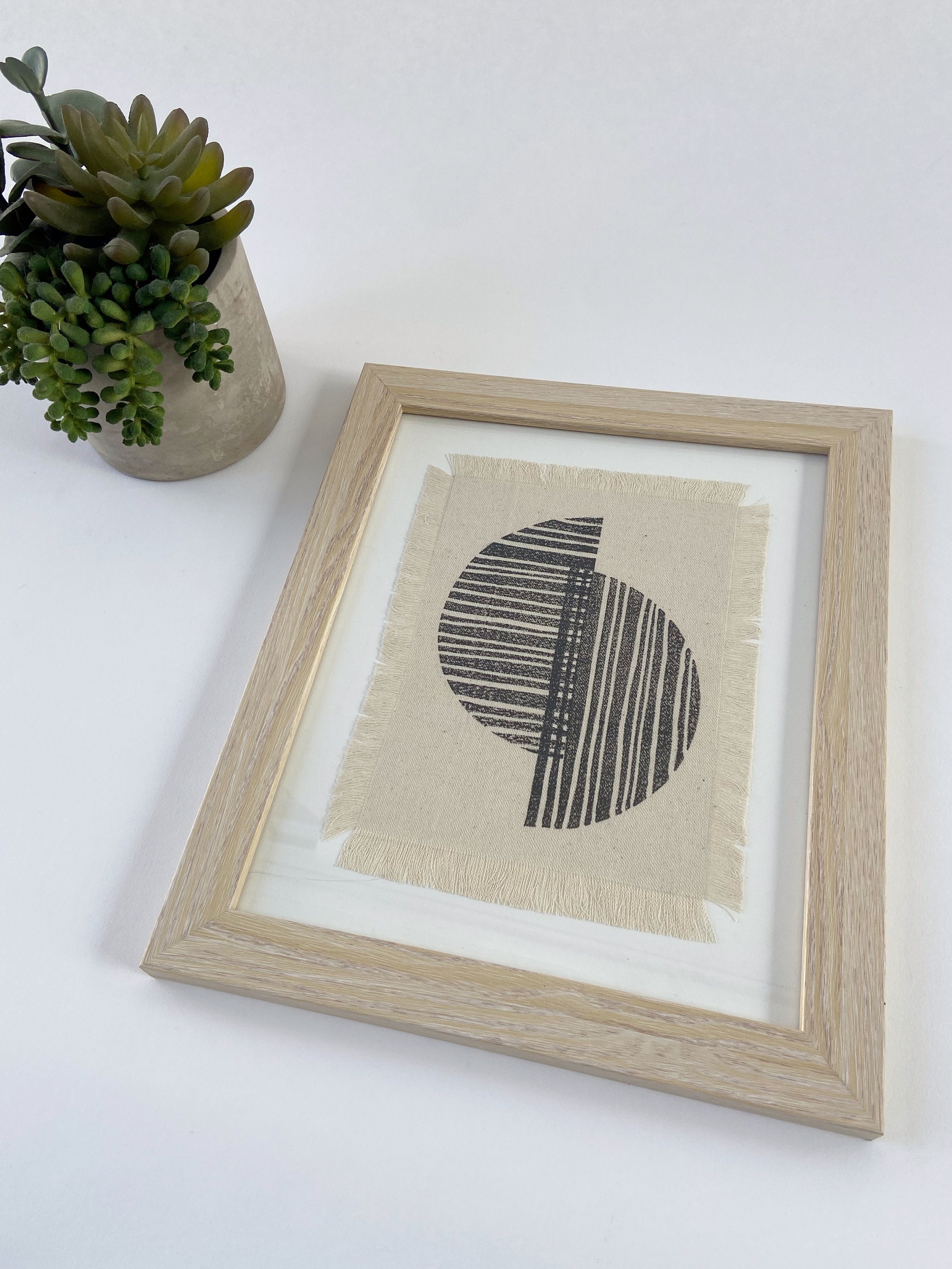 Hand Block Printed Fabric Wall Art Textile Wall Art Modern - Etsy