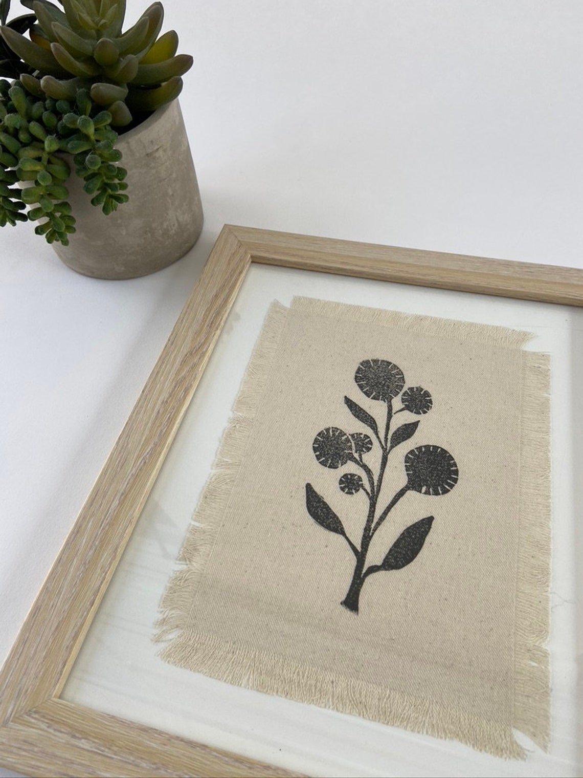 Hand Block Printed Fabric Wall Art Textile Wall Art - Etsy