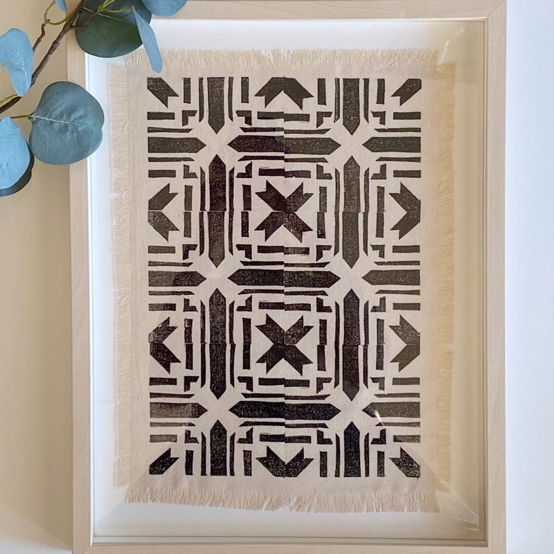 Block Print Art - Etsy