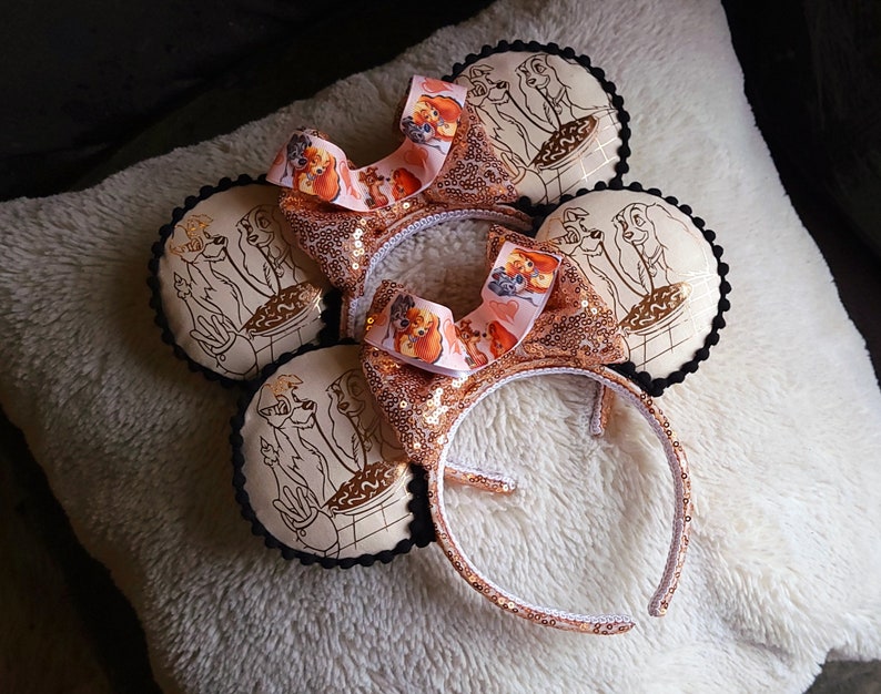 Rose Gold Lady and the Tramp Ears image 2