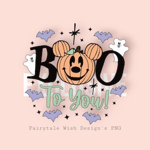 Boo Pumpkin Mouse Digital Download