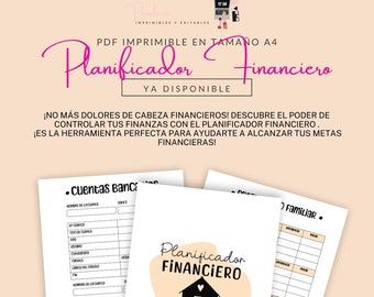 A4-Finanzplaner zum Ausdrucken | Monatliches Budget, Ausgabenverfolgung, Sparen, Finanzorganisation