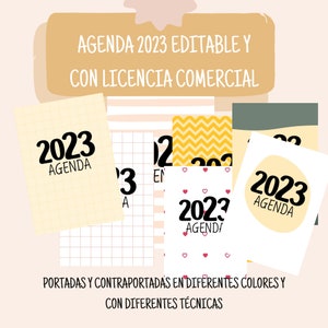 Agenda 2023 with commercial license to edit with powerpoint in A5 size immediate download image 2