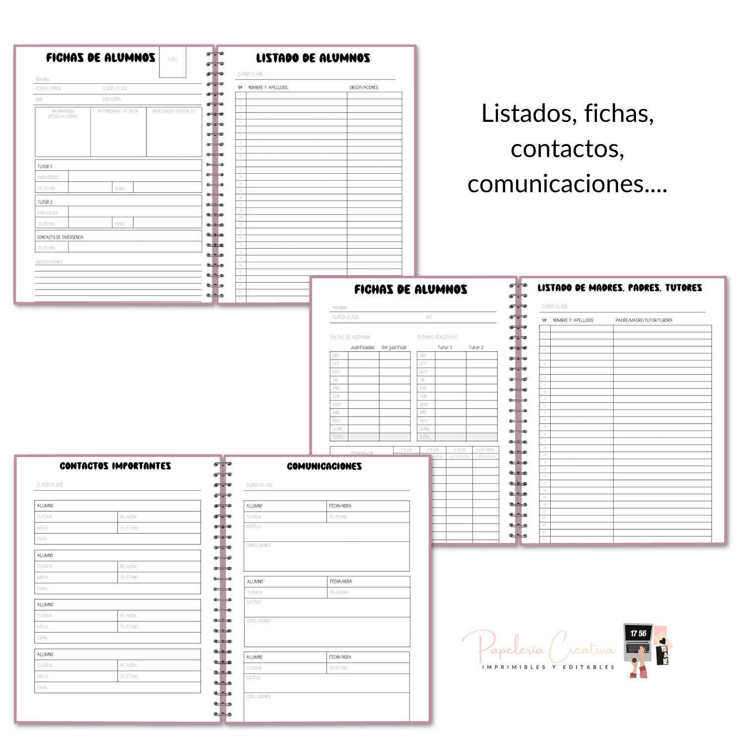 Teacher's Notebook, A4, Editable With Powerpoint, Commercial License ...