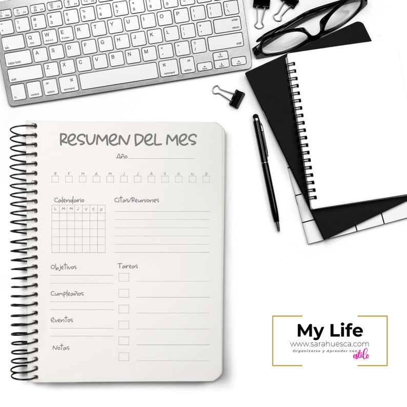 Printable A4 monthly planners instant download image 2
