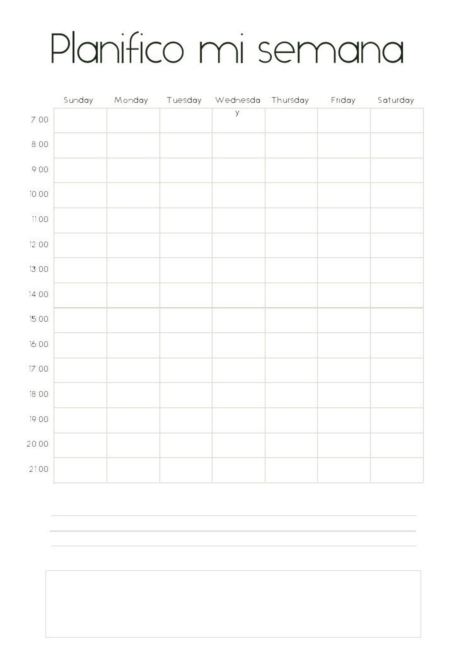 Planificadores Semanales Para Imprimir A4/A5/US Letter - Finland