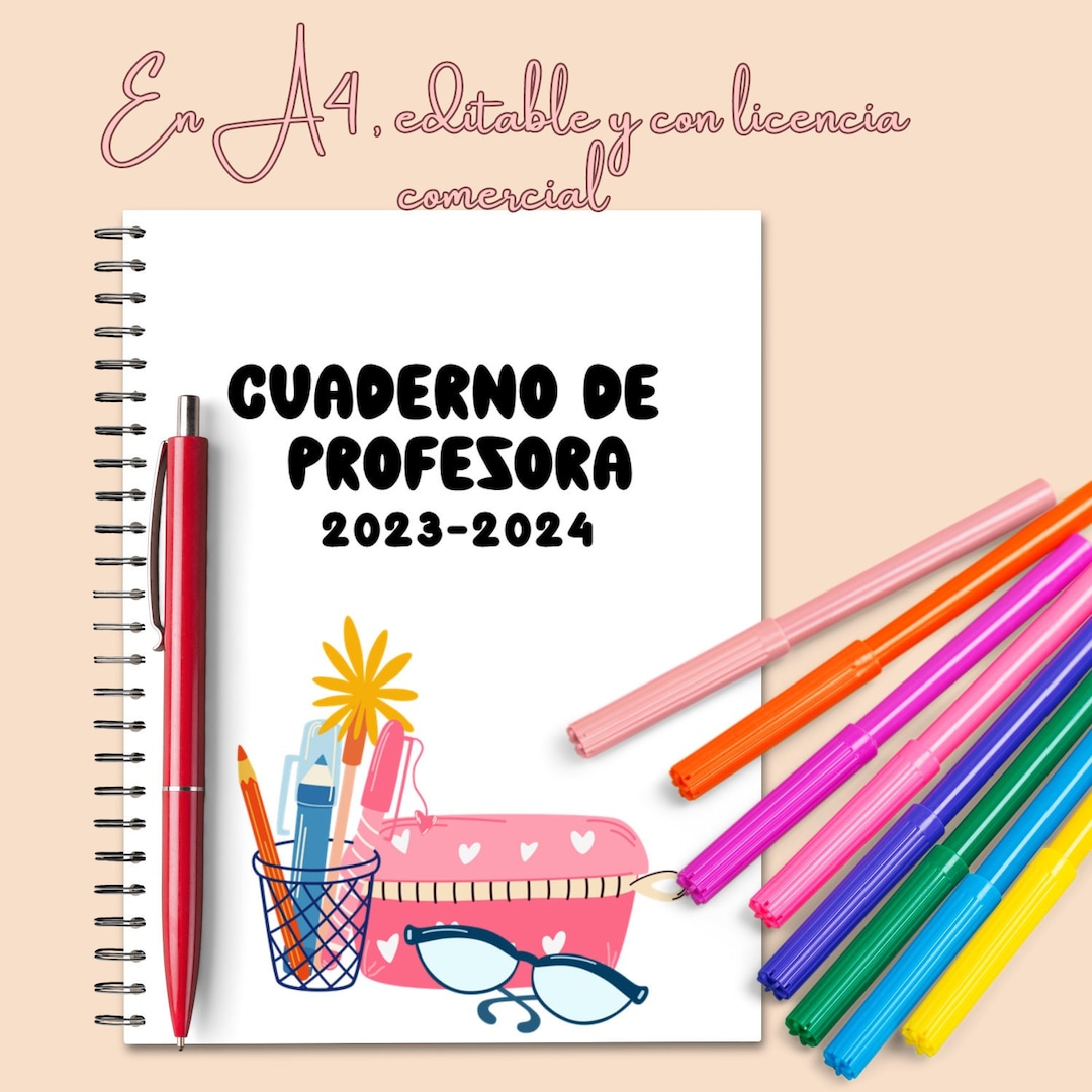 Teacher's Notebook, A4, Editable With Powerpoint, Commercial License ...