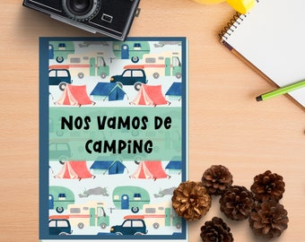 Camping Journal, Diario de Camping, Planificador, A4, PDF, descarga inmediata, Familia, Vacaciones