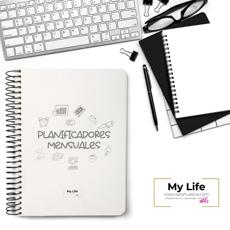 Printable A4 monthly planners instant download image 1