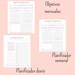 Agenda para opositora, editable, licencia comercial, powerpoint, tamaño A4, estudios, opositar imagen 5