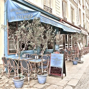 Carte et photographies des cafés parisiens