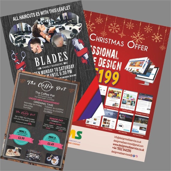 Service De Création De Flyer/leaflet Professionnel - Formats A5, A4, A3 Recto-verso