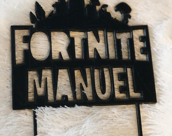 cake topper torten topper fortnite name geburtstag individuelle personalisiert caketopper tortentopper kuchentopper - fortnite vorlage torte