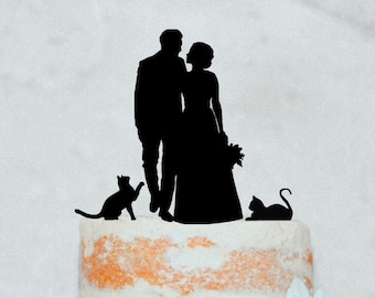 Cake topper cake topper cake topper cake topper wedding wedding cake bridal couple cat cake topper cake topper cake decoration